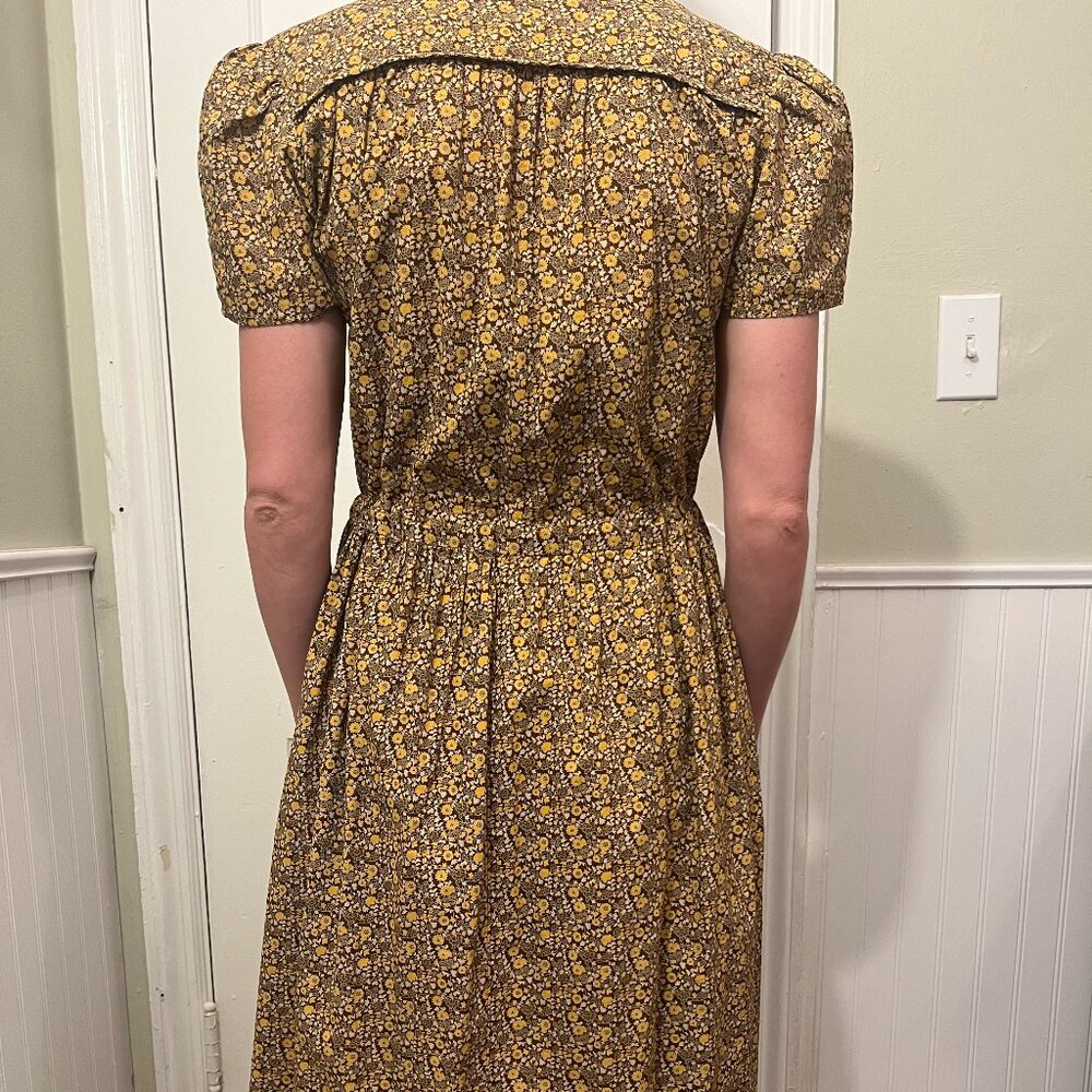Christy Dawn The Dawn Dress Gold Floral S - Picture 5 of 10